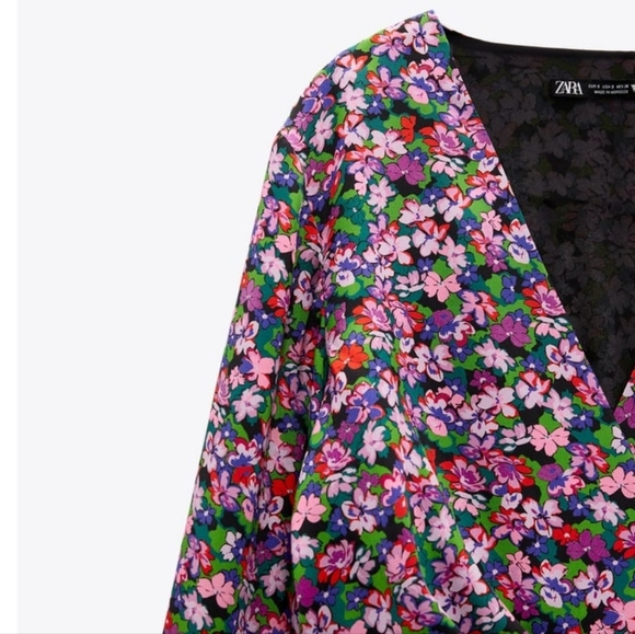 Zara Floral Print Dress NWT - Picture 5 of 6